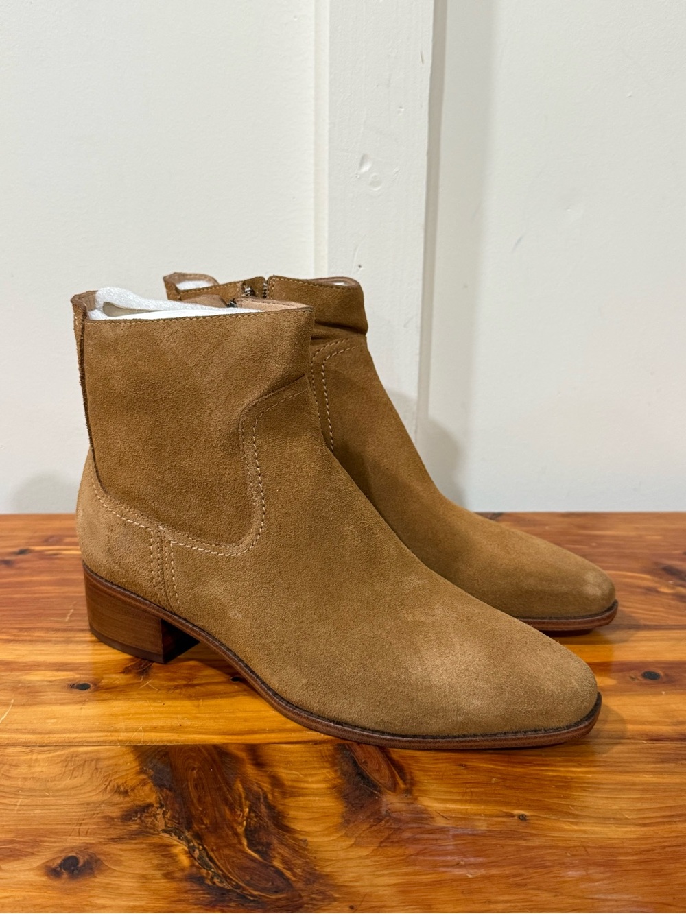 NWOT Cole Haan Naia Suede Tan Ankle Booties